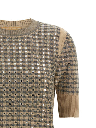 Beige Virgin Wool Sweatshirt