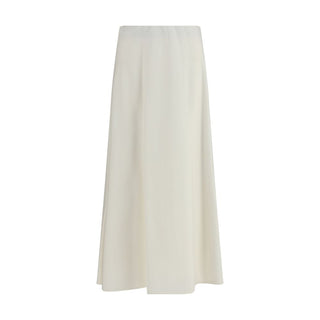 Beige Wool Oves Aries Midi Skirt