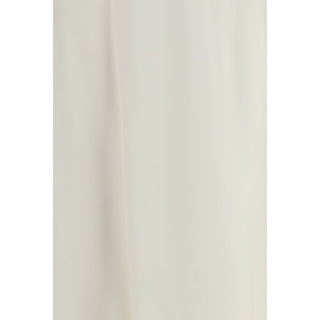 Beige Wool Oves Aries Midi Skirt