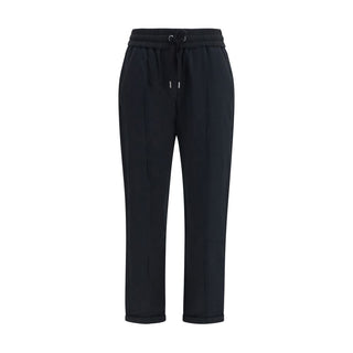 Black Cotton Athletic Pants