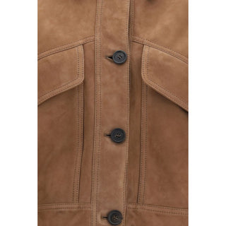 Brown Calf Leather Bos Taurus Leather Jacket