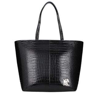 Black Polyethylene Shoulder Bag