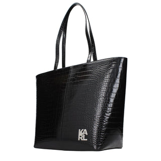 Black Polyethylene Shoulder Bag