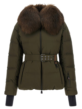 Bicolor Polyester Full-Length Jacket