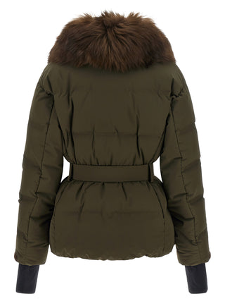 Bicolor Polyester Full-Length Jacket