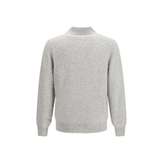 Gray Cashmere Polo Shirt