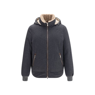 Gray Wool Oves Aries Full-Length Jacket