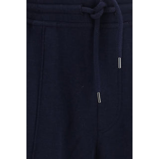 Blue Cotton Athletic Pants