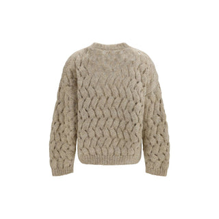 Beige Mohair Sweatshirt