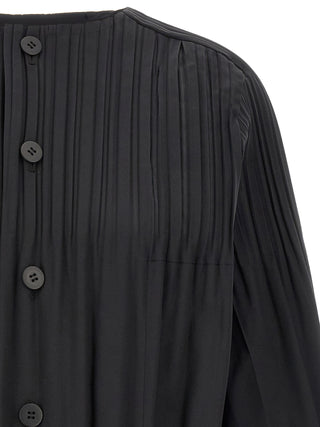 Black Polyester Coat
