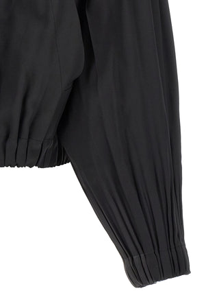 Black Polyester Coat