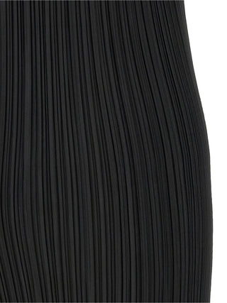 Black Polyester Midi Dress