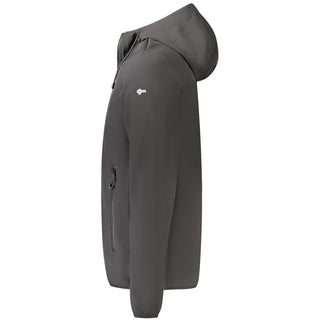 Black Polyester Men's Jacket
