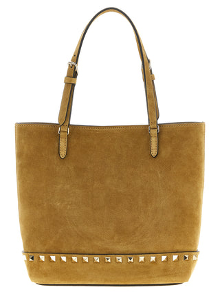 Beige Calfskin Tote Bag