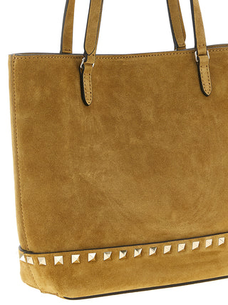 Beige Calfskin Tote Bag