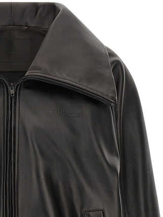 Black Lamb Leather Leather Jacket