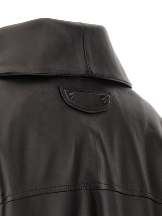 Black Lamb Leather Leather Jacket
