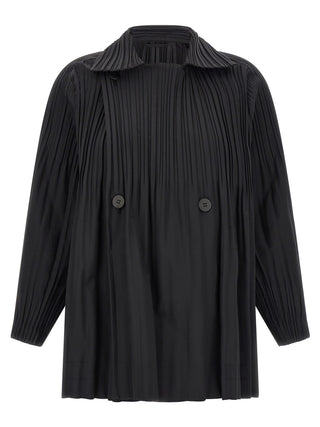 Black Polyester Coat