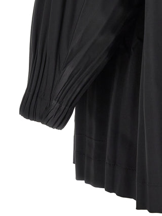 Black Polyester Coat