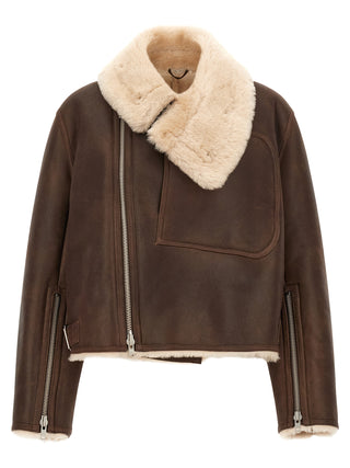 Brown Calfskin Leather Jacket