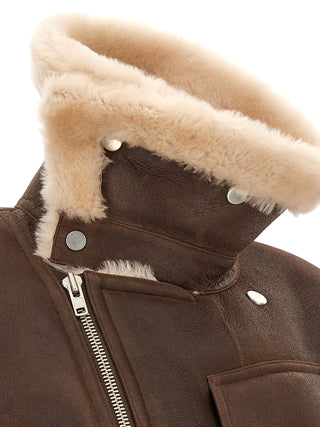 Brown Calfskin Leather Jacket