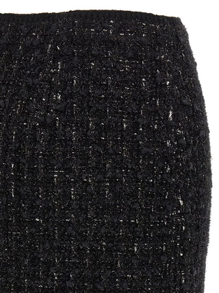 Black Viscose Long Skirt