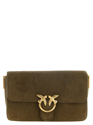 Bicolor Calfskin Shoulder Bag