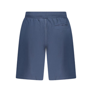 Blue Cotton Mens Shorts