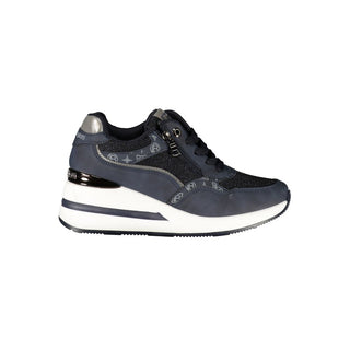 Blue Polyurethane Women's Sneaker