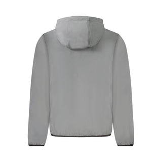 Gray Polyester Men's Jacket