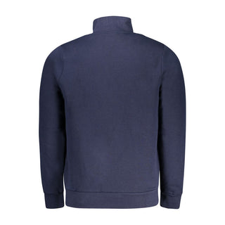 Blue Cotton Men Sweatshirt