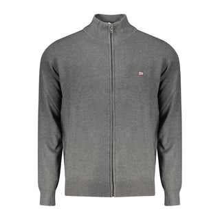 Grigio Polyamide Men Cardigan