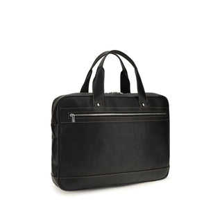 Black Calf Leather Bos Taurus Handbag