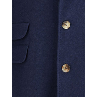 Blue Cashmere Coat