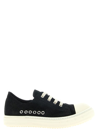 Black Calfskin Low Top Sneakers