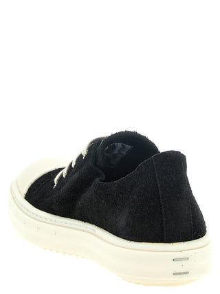 Black Calfskin Low Top Sneakers