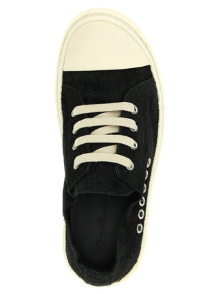 Black Calfskin Low Top Sneakers