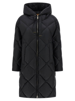 Black Polyamide Full-Length Jacket