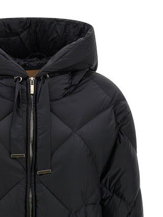 Black Polyamide Full-Length Jacket
