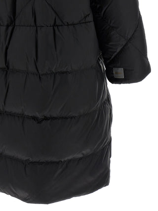 Black Polyamide Full-Length Jacket