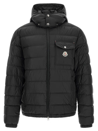 Black Polyamide Full-Length Jacket
