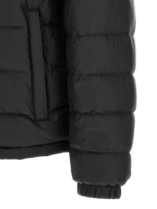 Black Polyamide Full-Length Jacket