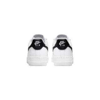 Black And White Leather Low Top Sneakers