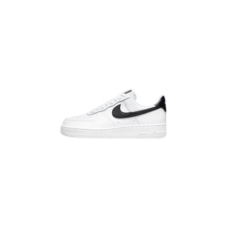 Black And White Leather Low Top Sneakers