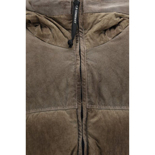 Brown Polyamide Full-Length Jacket