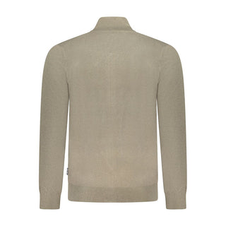 Green Polyester Men's Sweater