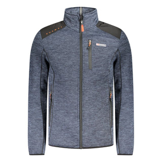 Blue Polyester Mens Jacket