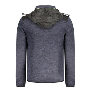 Blue Polyester Men's Jacket