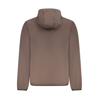 Brown Polyester Men's Jacket