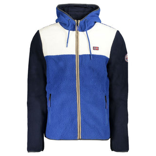 Blue Polyester Men's Jacket